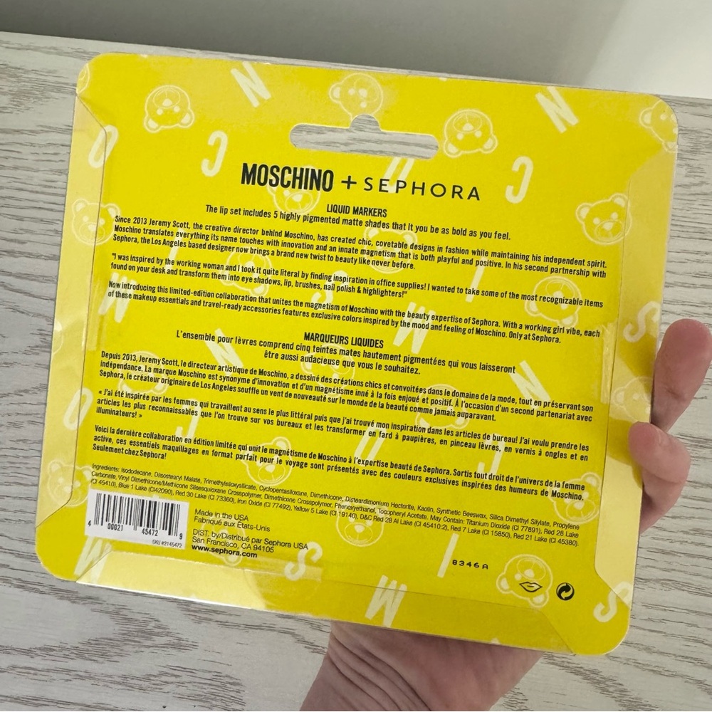 NIP Limited Edition MOSCHINO X SEPHORA Liquid Markers - Picture 3 of 3